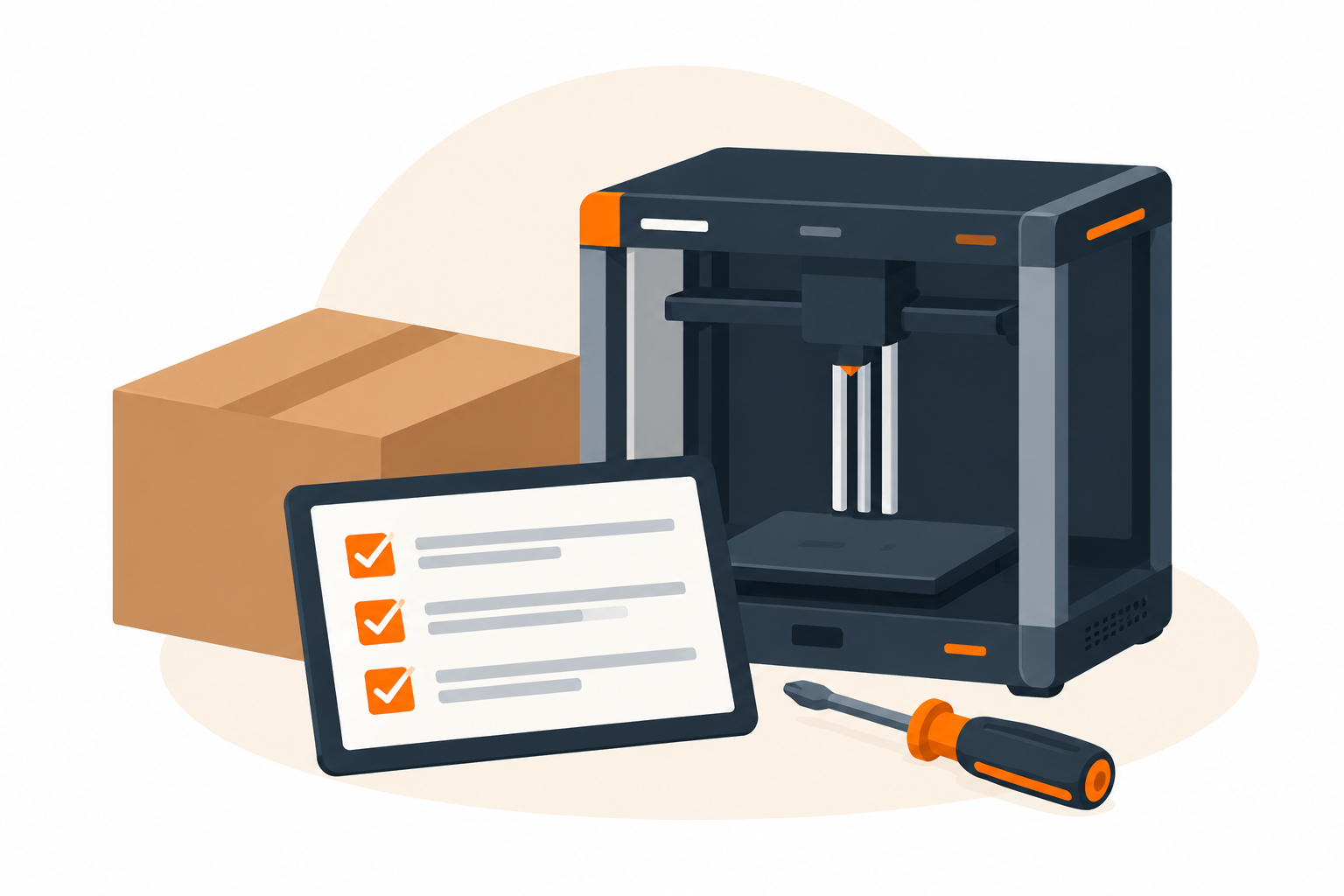 Illustration de l’accompagnement équipement : imprimante 3D et prise en main
